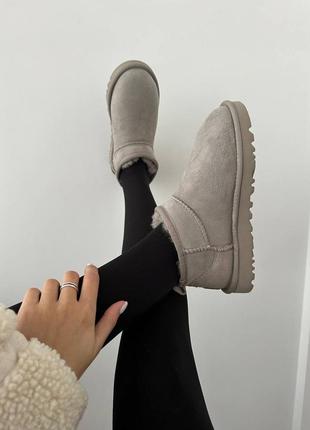 Жіночі уггі ugg ultra mini goat suede premium6 фото