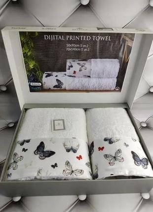 Махровые подарочные полотенца набор полотенец