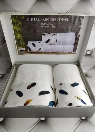 Махровые подарочные полотенца набор полотенец