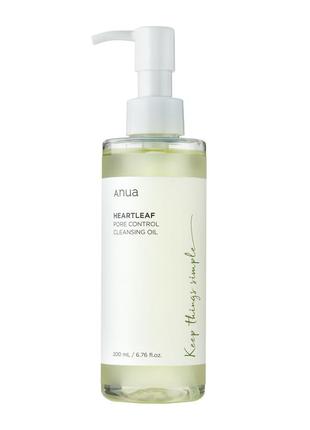 Гідрофільна олія для обличчя anua - heartleaf pore control cleansing oil