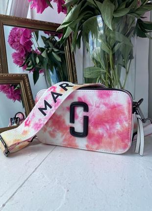 Женская сумка marc jacobs the snapshot tie dye pink