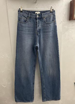H&m широкі джинси wide leg6 фото