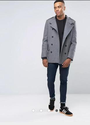 Серое пальто серый шерстяной бушлат в стиле милитари new look

мужское серое пальто 62% шерсть шерсть шерсть1 фото