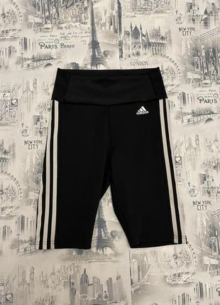 Adidas aeroready   женские компрессионные шорты/велосипедки6 фото