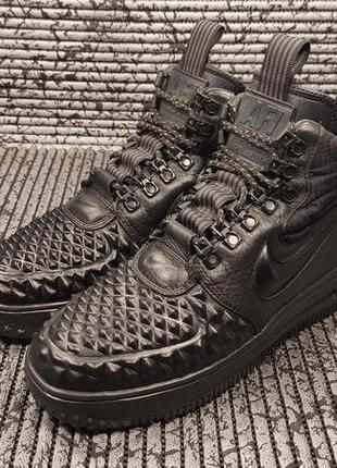 Шкіряні зимові кросiвки nike lunar force 1 duckboot, оригінал, 38.5рр - 24.5см