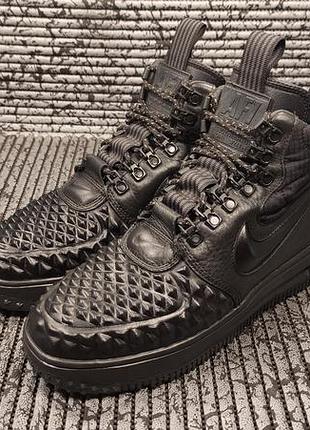 Кожаные зимние кроссовки nike lunar force 1 duckboot, оригинал, 38.5рр - 24.5см1 фото