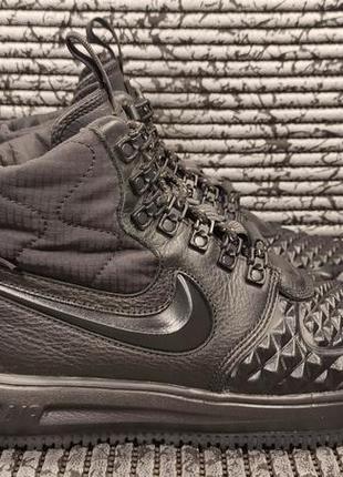 Кожаные зимние кроссовки nike lunar force 1 duckboot, оригинал, 38.5рр - 24.5см3 фото