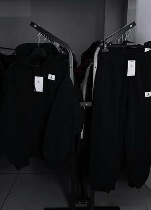 Спортивний костюм jordan nike чорний оверсайз найк джордан толстовка джоггери