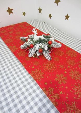 Новогодний ранер, дорожка новогодняя, праздничная, рождественская
