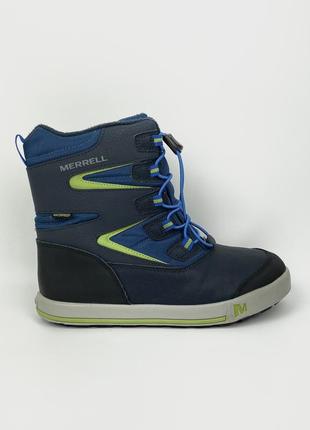 Зимние ботинки merrell waterproof gore tex warm 200 gram mk266222 на утеплители теплые синие размер 363 фото