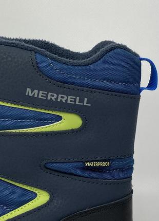 Зимние ботинки merrell waterproof gore tex warm 200 gram mk266222 на утеплители теплые синие размер 362 фото