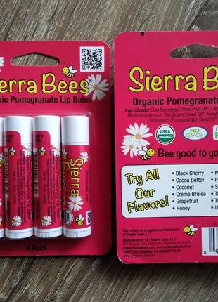 Органические бальзамы для губ sierra bees, 4,25 г2 фото