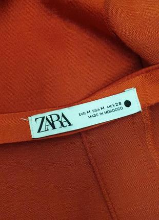 Сатиновая миди юбка zara6 фото