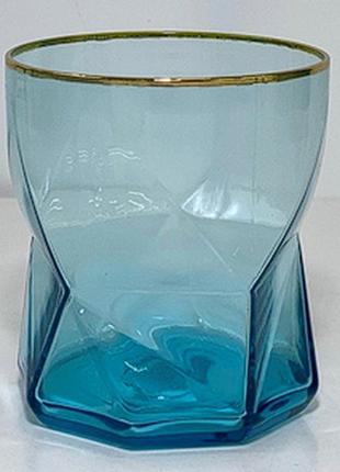 Склянка-доф “блакитна геометрія” 360мл