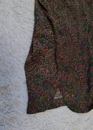 Итальянская блузка из натурального шёлка/восточный принт/р.l-40/необыкновенный дизайн4 фото