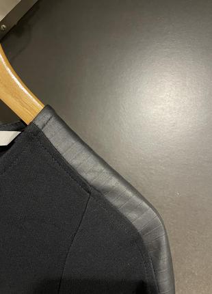 Платье черное мини с кожаными вставками c&a5 фото