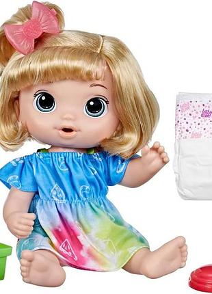 Лялька baby alive fruity sips doll, lemon, toys блондинка