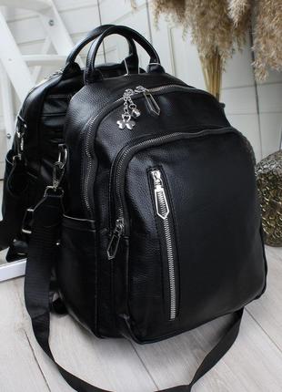 🖤 повседневный рюкзак сумка из экокожи3 фото