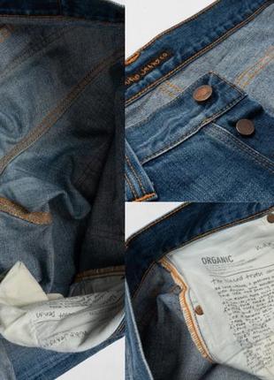 Nudie jeans average joe&nbsp;blue denim jeans мужские джинсы8 фото