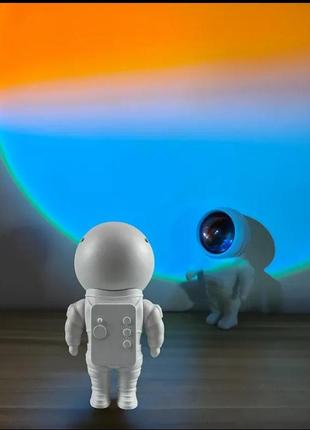 Дитячий світильник космонавт sunset lamp astronaut