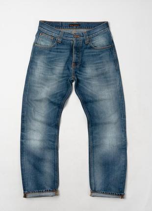 Nudie jeans average joe&nbsp;blue denim jeans мужские джинсы2 фото