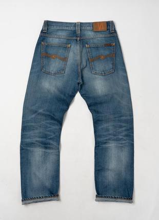 Nudie jeans average joe&nbsp;blue denim jeans мужские джинсы4 фото