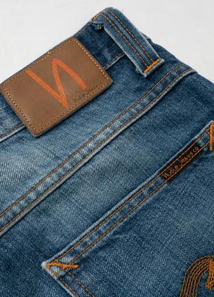 Nudie jeans average joe&nbsp;blue denim jeans мужские джинсы7 фото