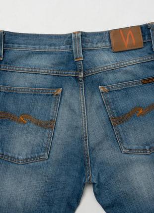 Nudie jeans average joe&nbsp;blue denim jeans мужские джинсы5 фото