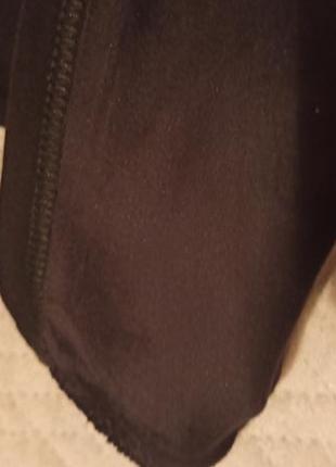 Черные термо брюки зимние лосины леггинсы на флисе3 фото