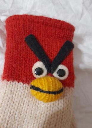 Шерстяные шерстяные шерстяные перчатки angry birds2 фото