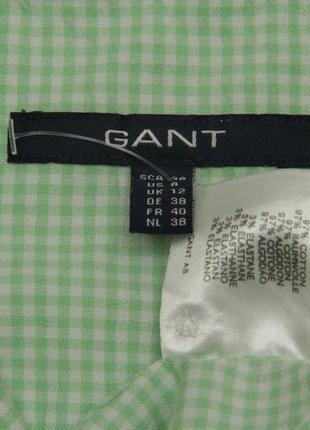 Gant usa 8 uk 12 m рубашка из хлопка и лайкры7 фото