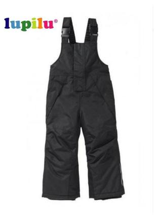 Детские зимние термо брюки, полукомбинезон lupilu 86-92см1 фото