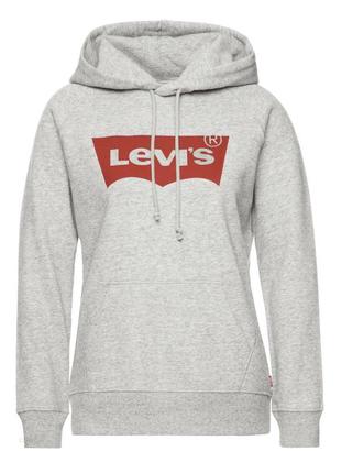 Свитер худи худи levis серый базовый джемпер свитшот оригинал10 фото