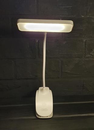 Led лампа настольная аккумуляторная с клипсой xo oz062 фото