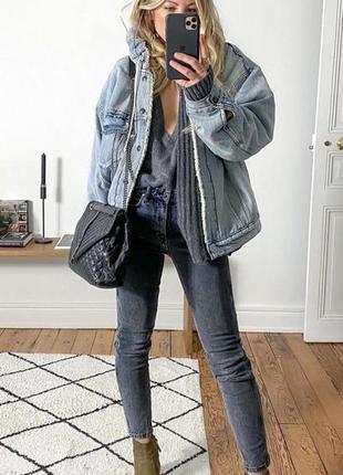 Джинсы серые средняя посадка стрейч котон р.36 s,xs, w27 l30 tommy Felpa hilfiger оригинал