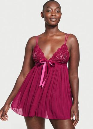 Украшенный плиссе babydoll. very sexy. victoria’s secret. оригинал 🇺🇸