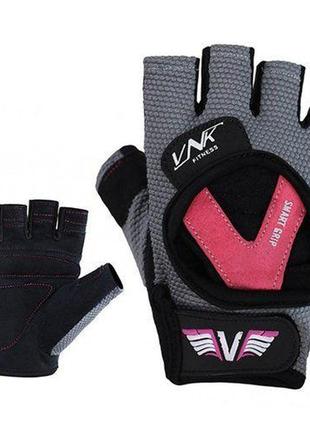 Перчатки для фитнеса женские vnk ladies pro m черно-серый (07349004)1 фото