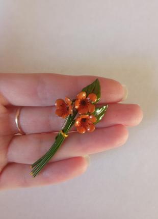 Брошь цветы/букет/винтаж