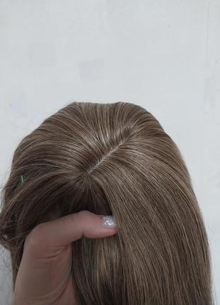 Парик женский коричневый длинный волос волнистые наурученные искусственные волосы...