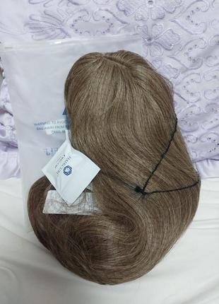 Парик женский коричневый длинный волос волнистые наурученные искусственные волосы...