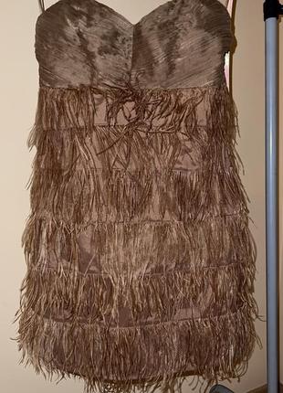 Платье со страусиным пиром1 фото