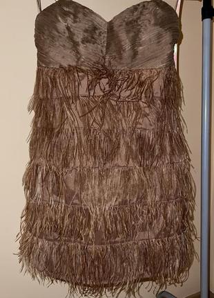 Платье со страусиным пиром2 фото
