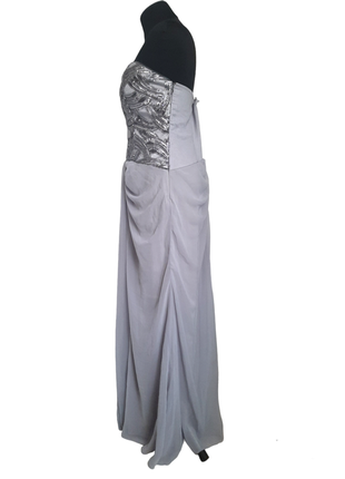 Вечернее платье-платье серого цвета с пайеткамиизна kasin2 фото