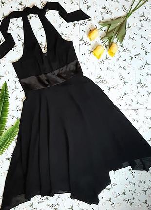 🌿1+1=3 черное вечернее нарядное платье миди new look, размер 48 - 50
