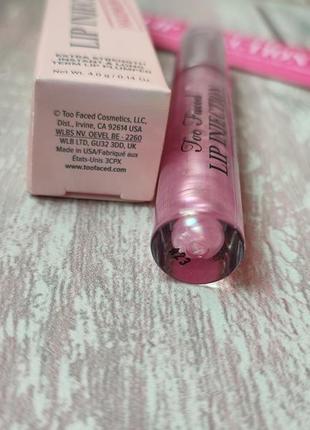 Блиск для збільшення об'єму губ too faced lip injection2 фото