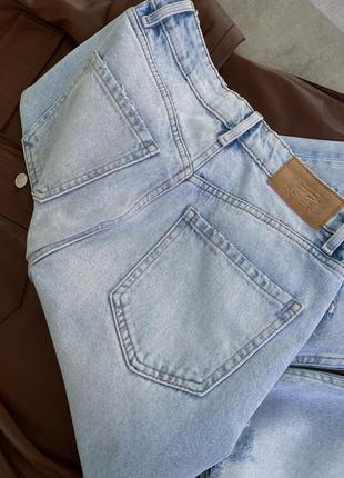 Джинси zara wide leg джинси з розрізами3 фото