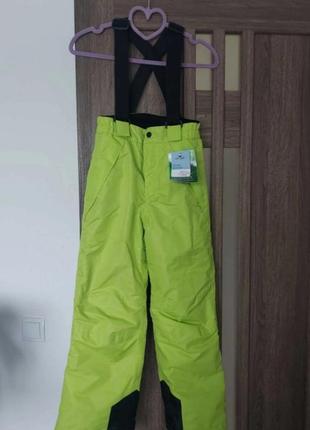 Теплый зимний полукомбинезон, лыжные брюки, комбинезон crane 6-8лет3 фото