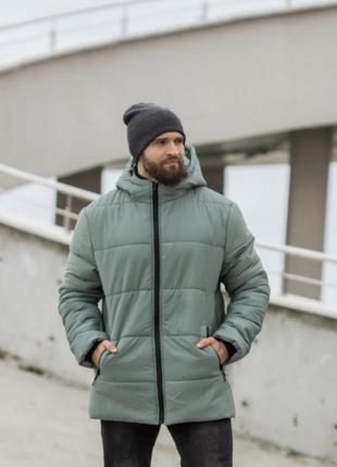 Тепла куртка утеплювач силікон 250 легка та теплюща зимова зима якісна туреччина дешево оверсайз з капюшоном чорна бежева беж оливка4 фото