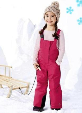 Детские зимние термо брюки, полукомбинезон, лыжные термоштаны lupilu 98-104см2 фото