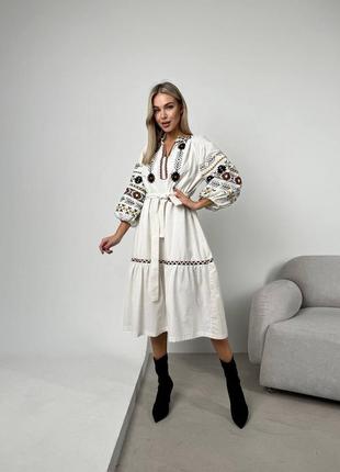 Вишита сукня ❤️ вишите плаття ❤️ вишиванка 🥰 базова жіноча сукня